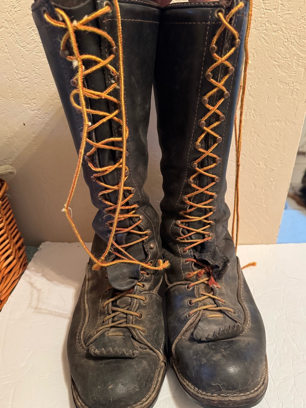 Wesco Vintage Tall Lace-up Linesman’s Boots